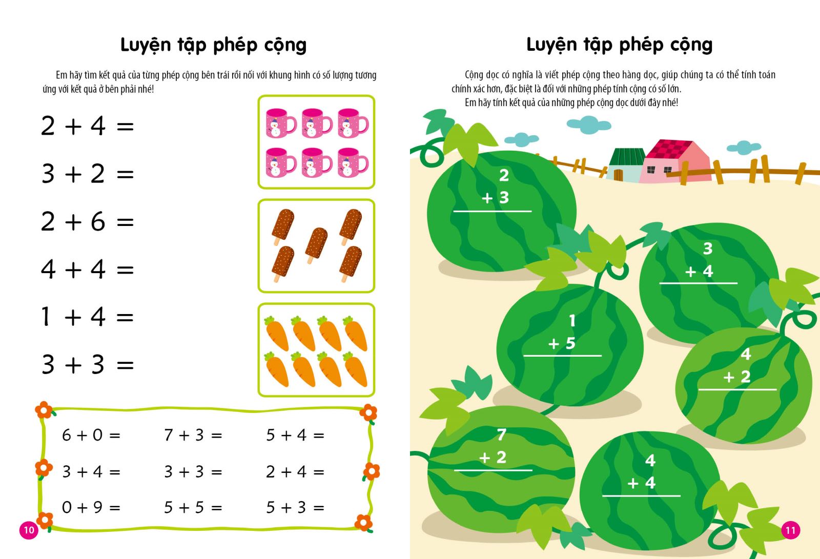 vui học toán làm quen với phép tính cộng, trừ