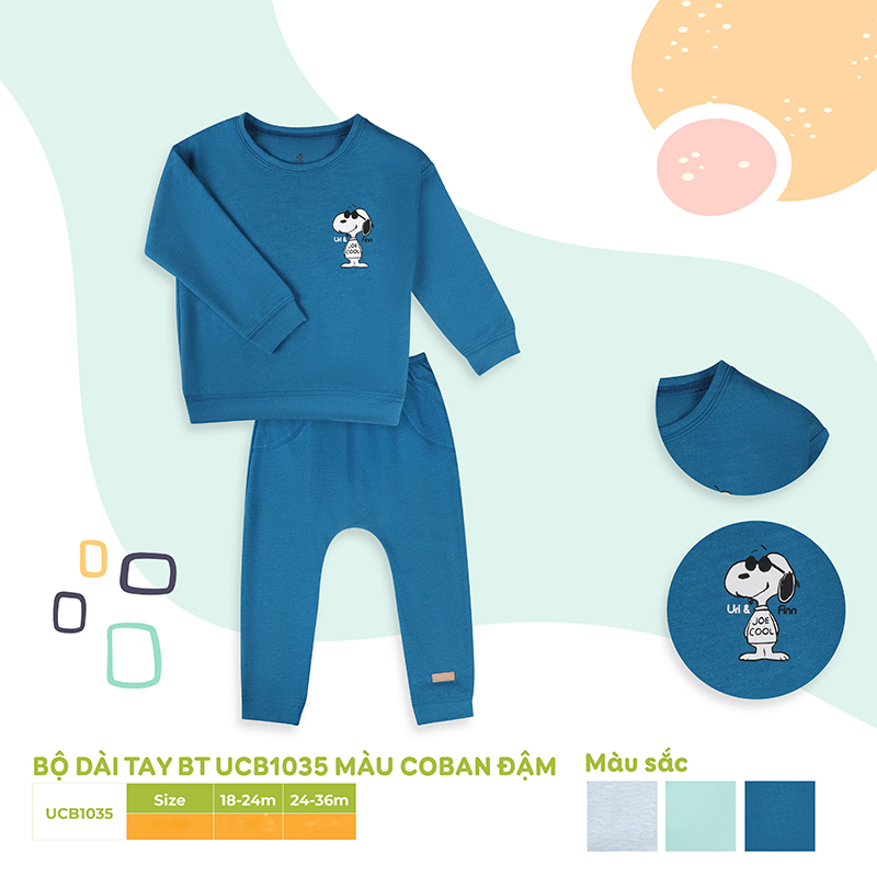 Bộ dài tay bé trai Uri&Finn UCB1035