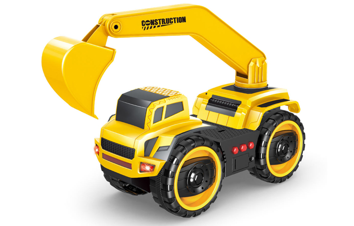 Xe xúc đất có đèn nhạc Bei Yu Jia No.6677-3