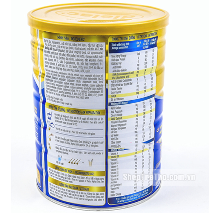 Sữa Dielac Alpha Gold step 5 (900g)