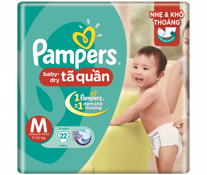 Bỉm quần Pampers M22