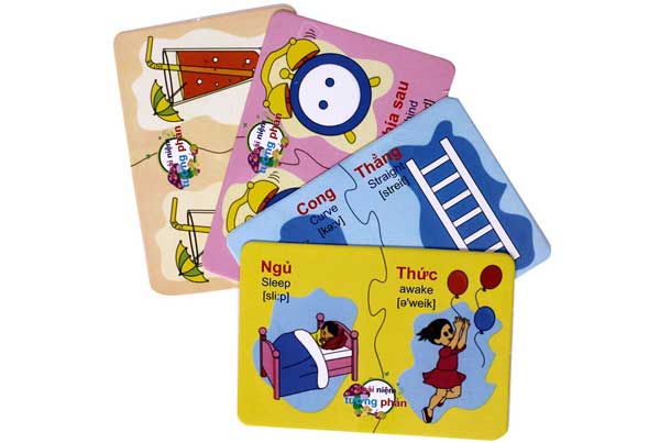 Bộ thẻ học thông minh chủ đề Khái niệm Tương phản