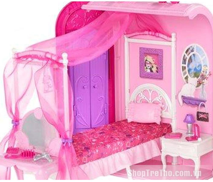 Phòng ngủ trong cặp táp Barbie X7415