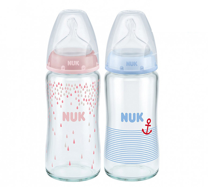 Bình sữa Nuk núm ti S1-M NU66128 (240ml) 