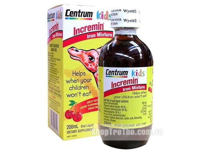 Vitamin Centrum Kids Incremnin cho trẻ biếng ăn