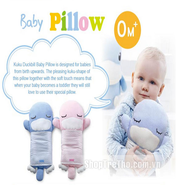 Gối sơ sinh Kuku 2066 cho bé giấc ngủ ngon