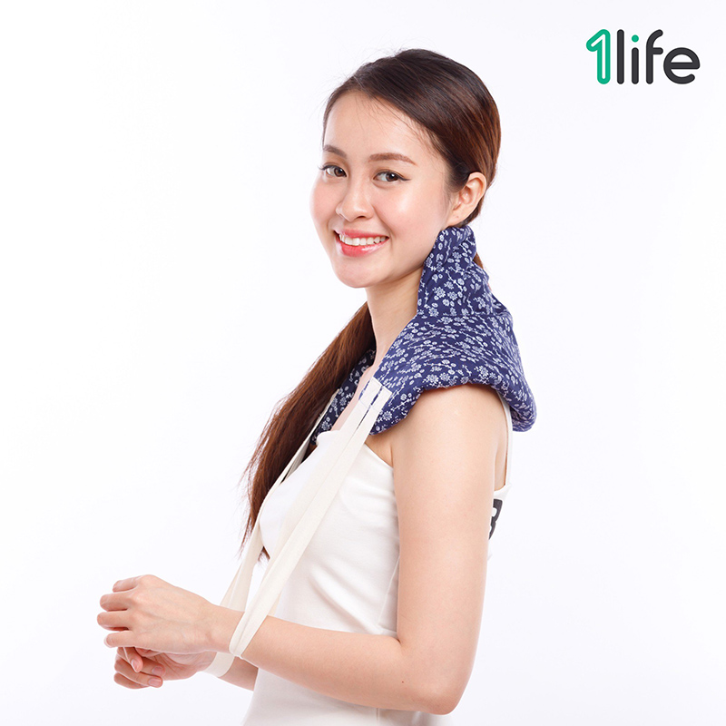Gối thảo mộc chườm cổ, vai gáy 1Life
