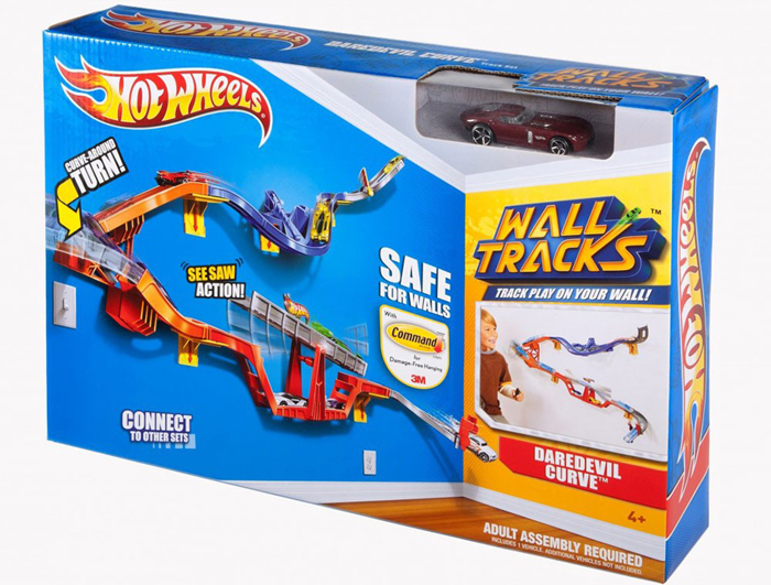 HotWheels W2104 - Đường đua treo tường khởi đầu thử thách