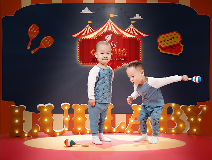 Áo Lullaby tay dài Raglan NH16-19 (xanh)