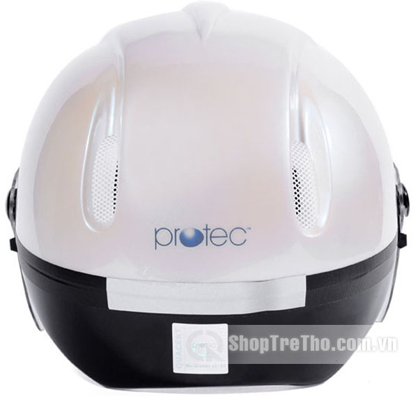 Mũ bảo hiểm Protec Saga màu trắng có kính size S