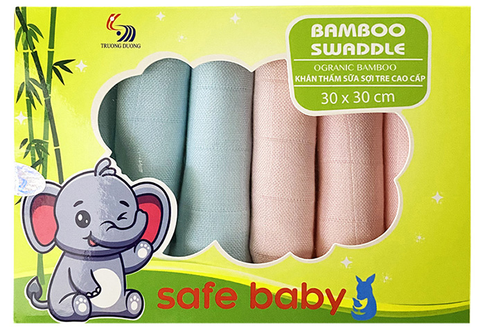 Bộ khăn thấm sữa sợi tre cao cấp Safe Baby (30x30cm)