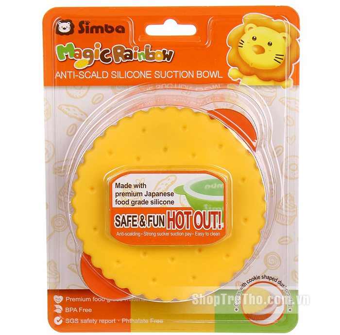 Chén tập ăn đế cao su Simba P3341