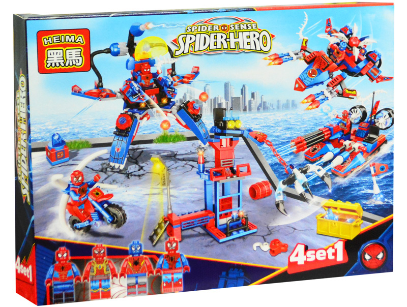 Hộp lắp ráp lego Spider Hero 8H-5022
