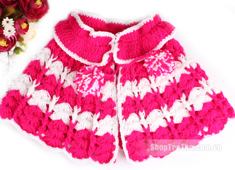 Áo choàng len handmade cho bé 060 