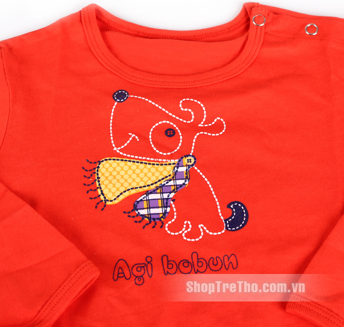 Áo body Agi bobun màu đỏ (12M-18M)