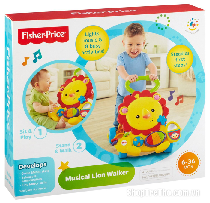 Xe tập đi sư tử Fisher Price Y9854 Musical Lion Walker