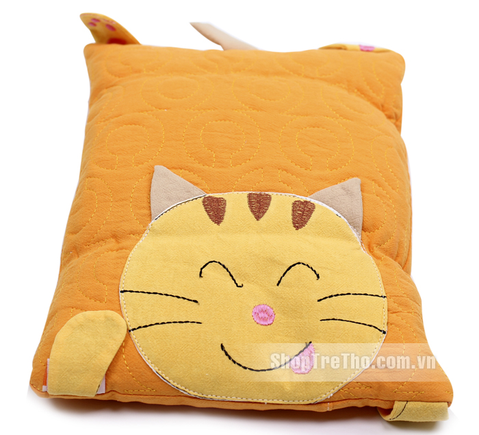 Gối sơ sinh Tâm An in hình mèo