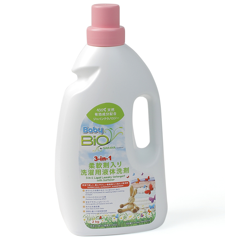 Nước Giặt Xả Baby BIO 3 Trong 1 – 2KG