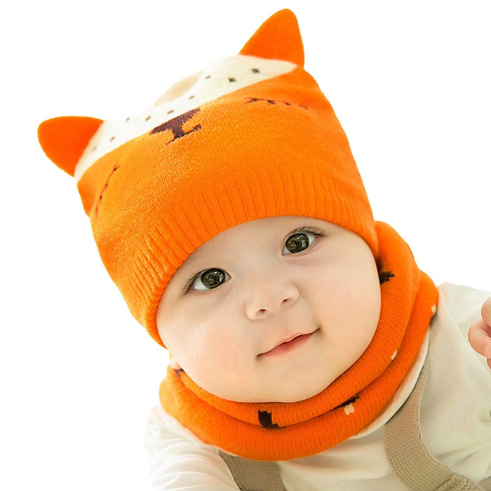 Bộ mũ khăn hình gấu TE608 (0-12M) 