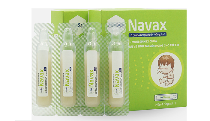 Nước muối sinh lý chứa bào tử lợi khuẩn NAVAX