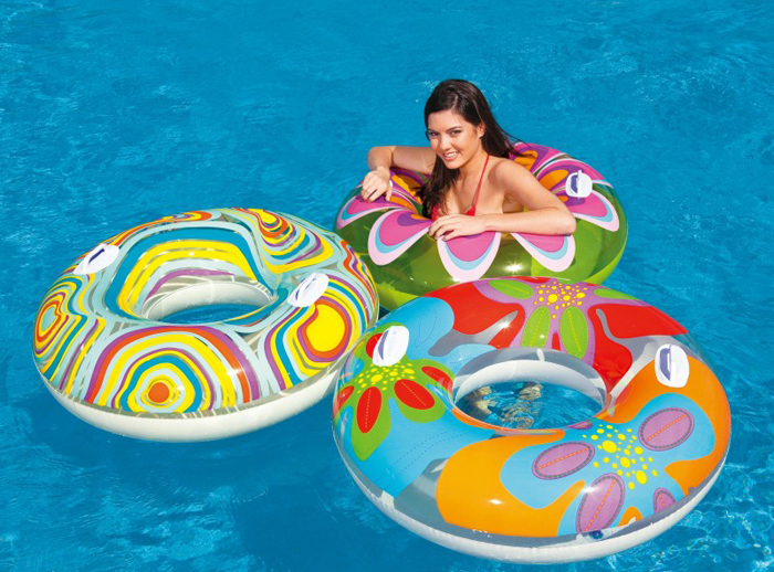 Phao bơi Intex 58263 - Phao tròn hoa văn 97cm