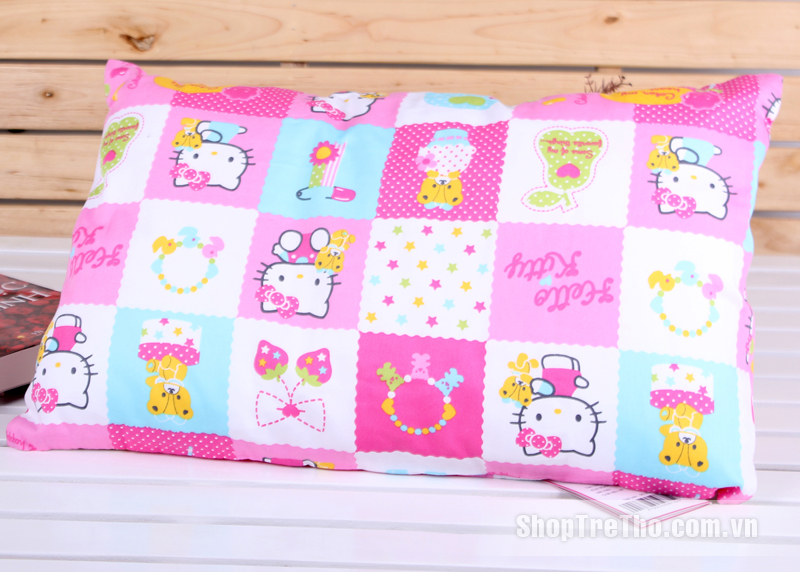 Gối trẻ em Sông Hồng hình mèo Hello Kitty B13-004 