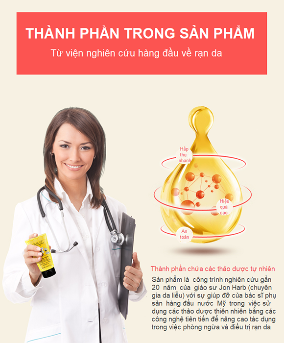 Thành phần Kem đặc trị rạn da Bella B 113g
