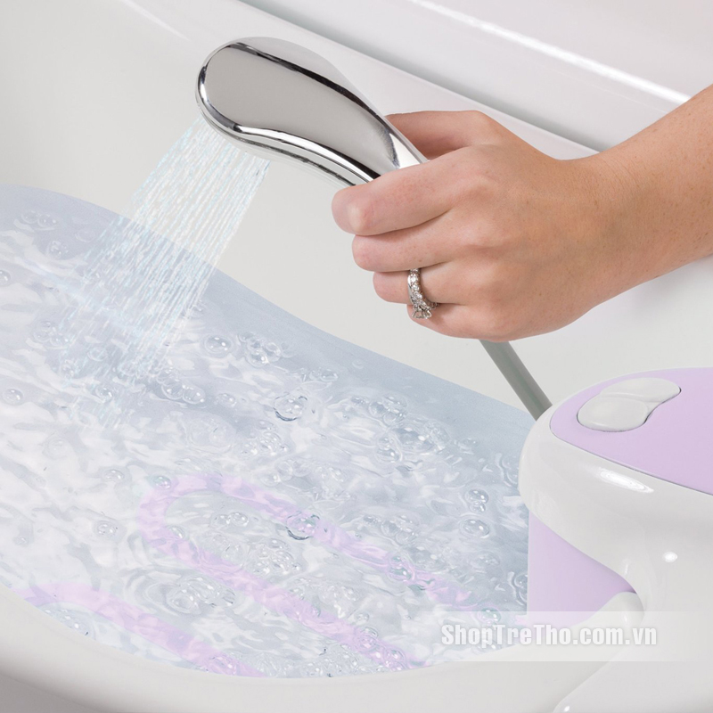 Chậu tắm Spa có vòi hoa sen Summer màu tím