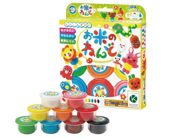 Bộ 9 hộp đất nặn bột gạo GINCHO (mẫu 1)