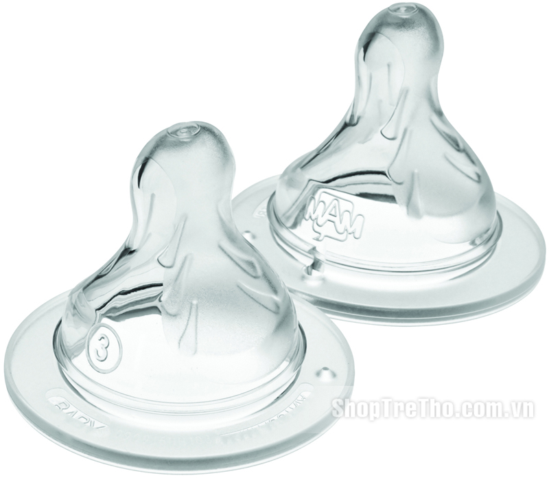 Núm ty cho bé siêu mềm silicone MAM 