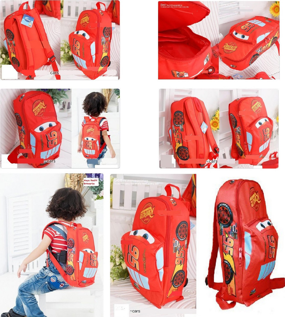 Ba lô trẻ em MCqueen vải dù