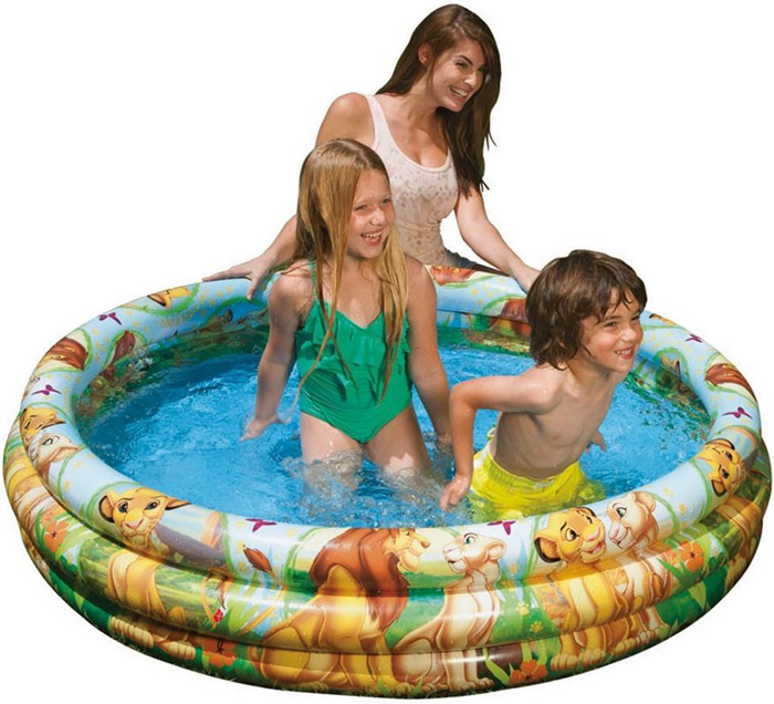 Bể bơi phao Intex 58420- 3 tầng1m47-Lion King