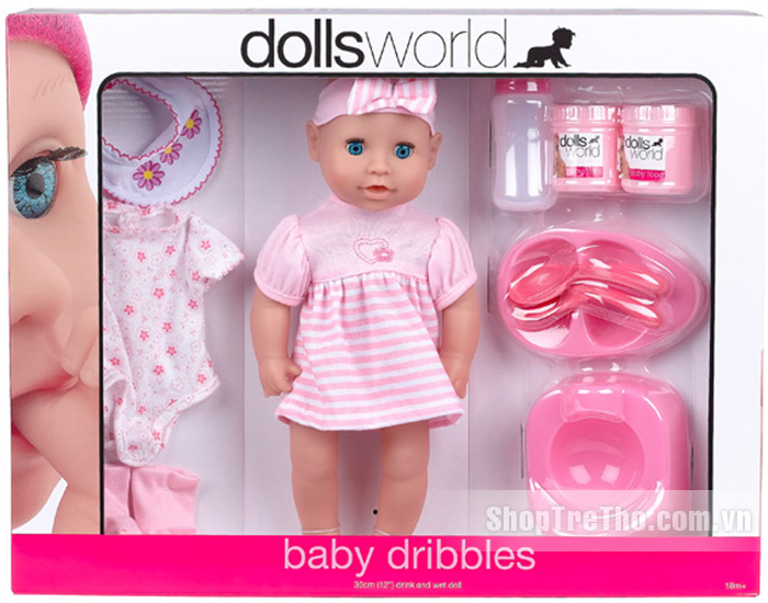 Búp bê đồ chơi Dolls World - Bé tập chăm em