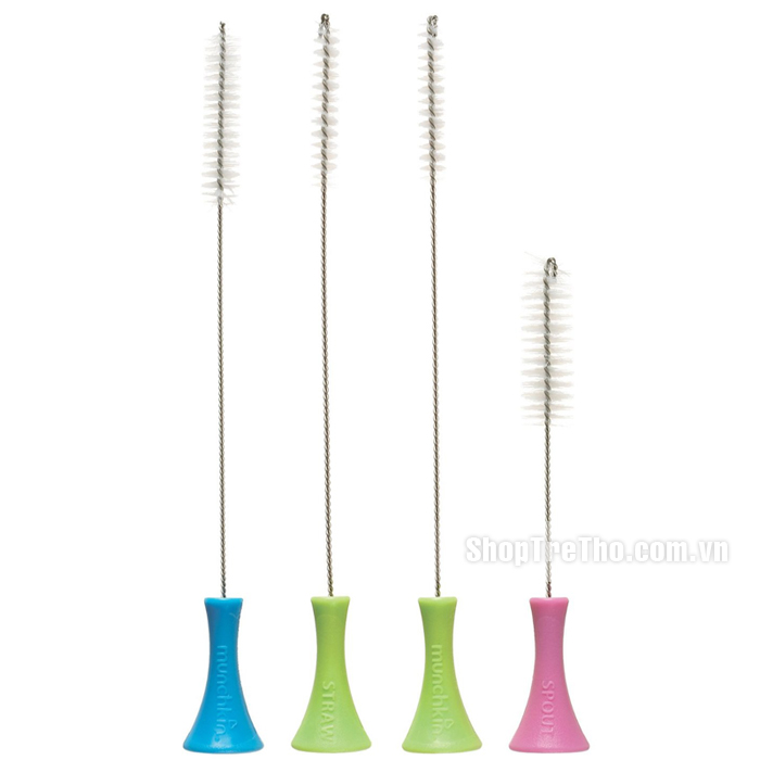 Bộ cọ rửa bình sữa Munchkin loại nhỏ Cleaning Brush Set (4 chiếc)
