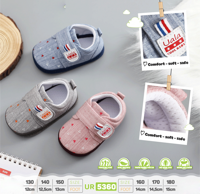 giày tập đi cool baby Uala UR5360