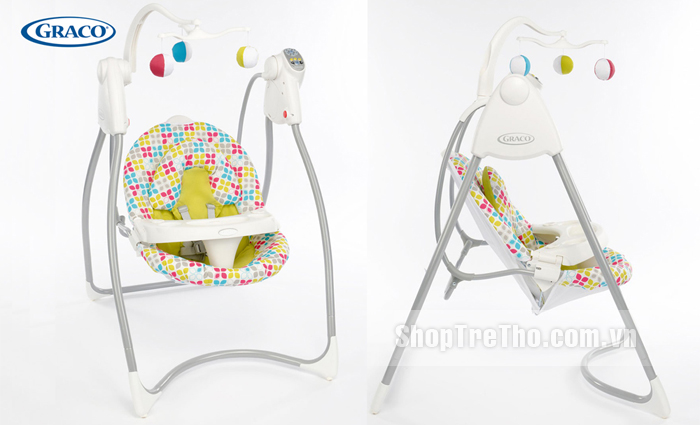 Nôi đưa em bé Lovin Hug Graco màu xanh