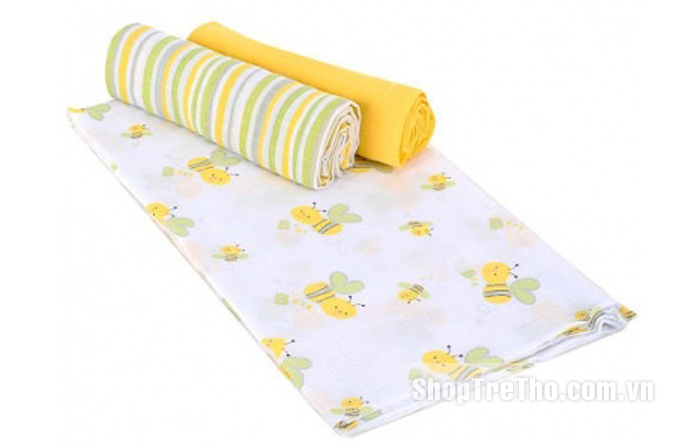 Khăn quấn Summer Muslin 3 pk Bees Neutral SM72770