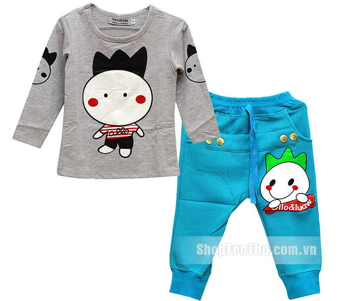 Bộ thun bé trai Vinakids Allo (1 - 7 tuổi)