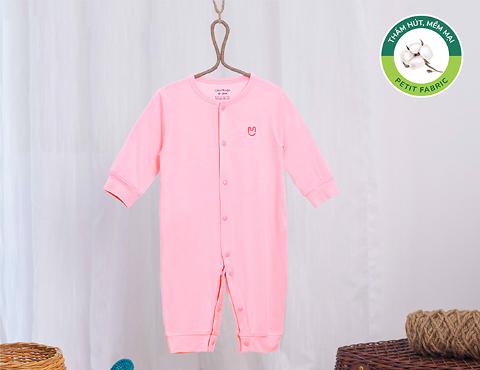 Bộ body dài tay cài giữa petit Uala UR2210
