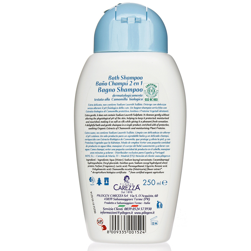 Sữa tắm gội hữu cơ 2 trong 1 Bio Bio Baby 250ml