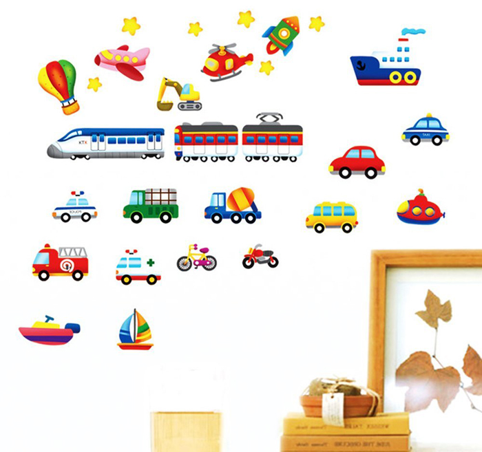 Tranh dán tường - Phương tiện giao thông M0141