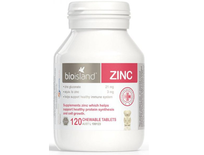 Viên uống bổ sung kẽm Bio Island Zinc (120 viên)