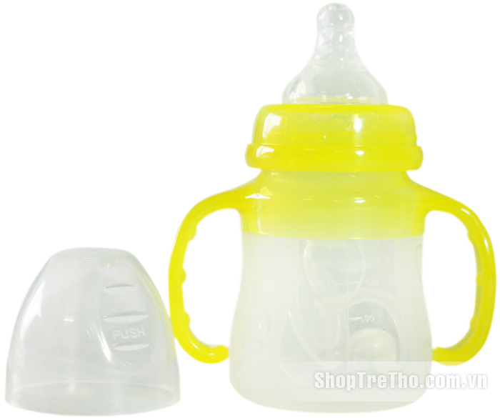 Bình thìa núm ty Babylove 150ml cổ rộng