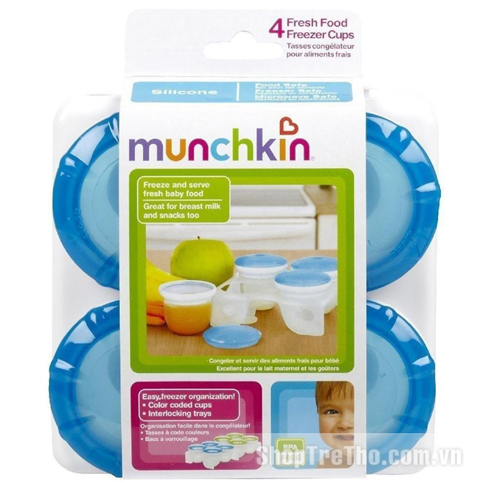 Bộ đồ để trữ đông Munchkin Fresh Food Freezer Cups