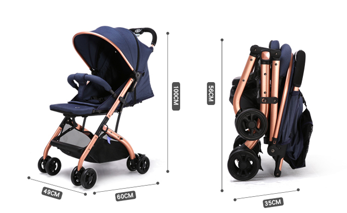 Xe đẩy du lịch siêu nhẹ QZ1 (nhiều màu)