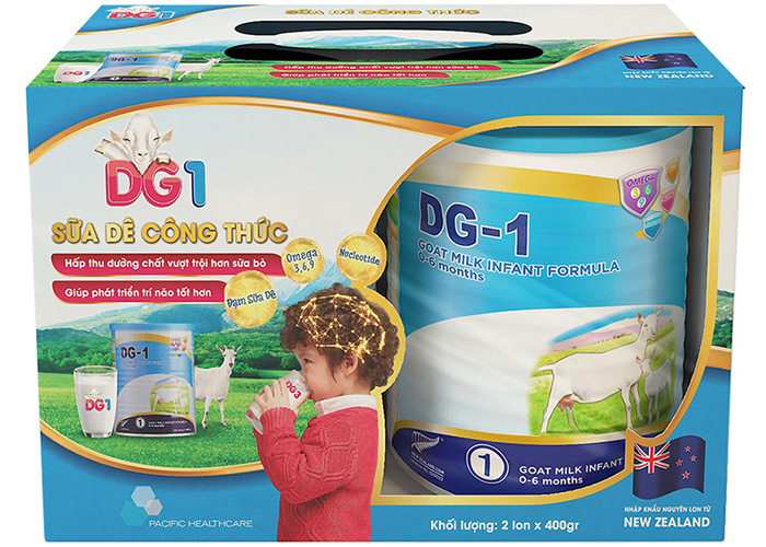 Combo 2 lon sua de DG so 1 400g
