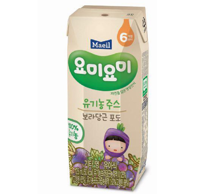 Nước ép Organic Yummy Yummy cà rốt tím & nho (125ml)