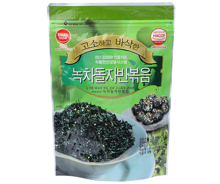 Rong biển sấy khô Badamoa - Vị trà xanh (55g)