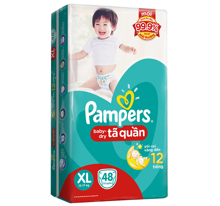 Bỉm quần Pampers XL48 (12-17kg) 