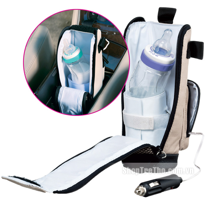 Hâm nóng bình sữa trên ô tô kèm túi Munchkin (Deluxe Auto Bottle Warmer)
